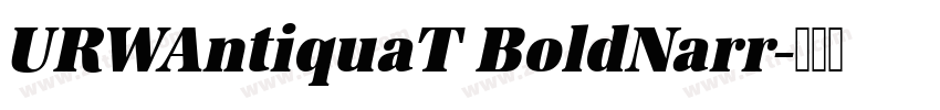 URWAntiquaT BoldNarr字体转换